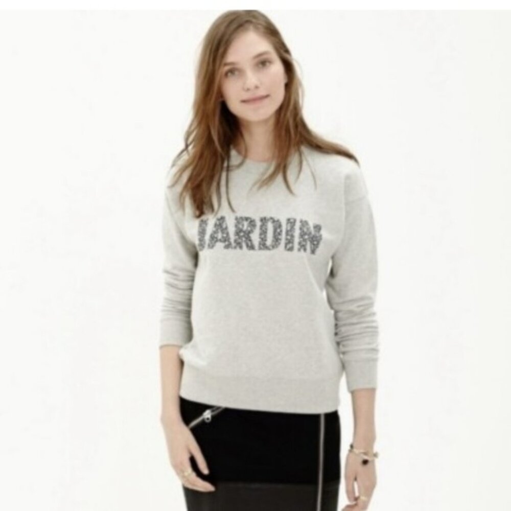 Madewell | Women’s Jardin Cotton Crewneck Sweatshirt Size Medium